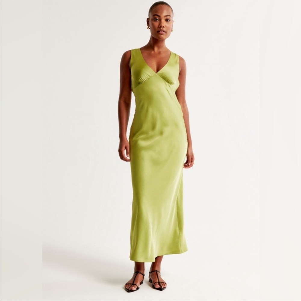 ISO Plunge Cowl Back Maxi Dress